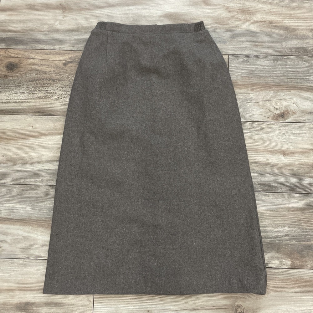 Tan Jay‎ Vintage Women's Skirt Size 14 Brown Midi Pencil Straight